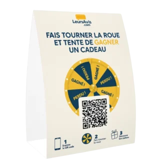 QR Code sur chevalet