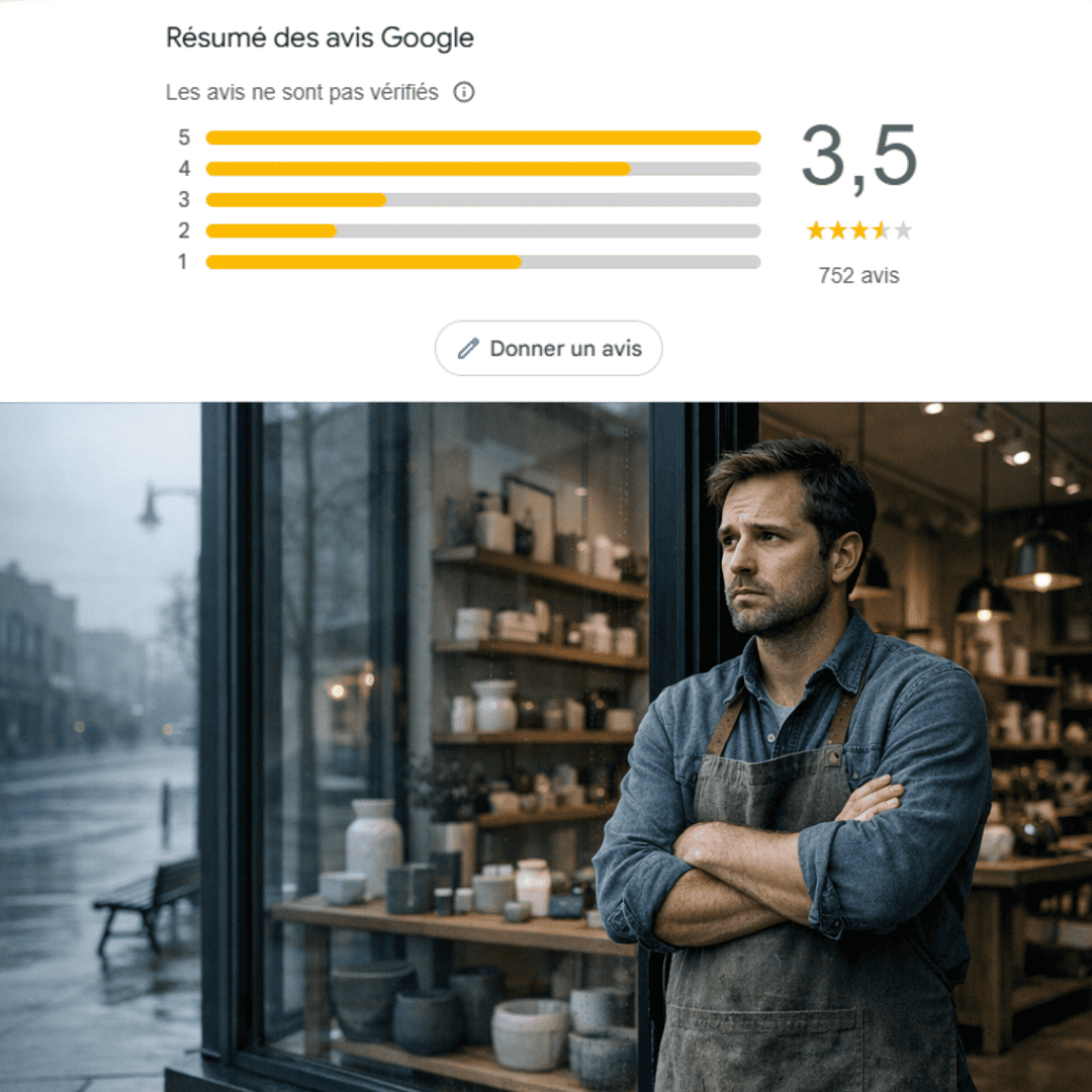 établissement local sans avis en ligne - ambiance vide